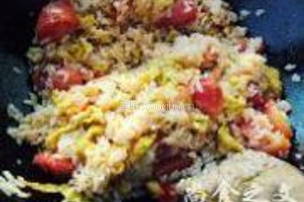 蕃茄蛋炒饭的做法图解8