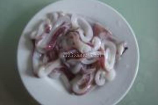 扁豆炒双鲜的做法图解3