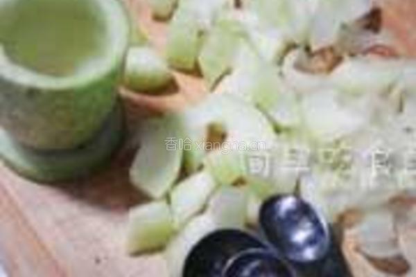 暖心鸡丝节瓜羹的做法图解1
