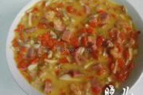 虾仁鸡蛋饼的做法图解6
