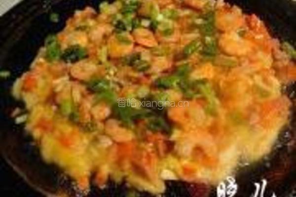 虾仁鸡蛋饼的做法图解9
