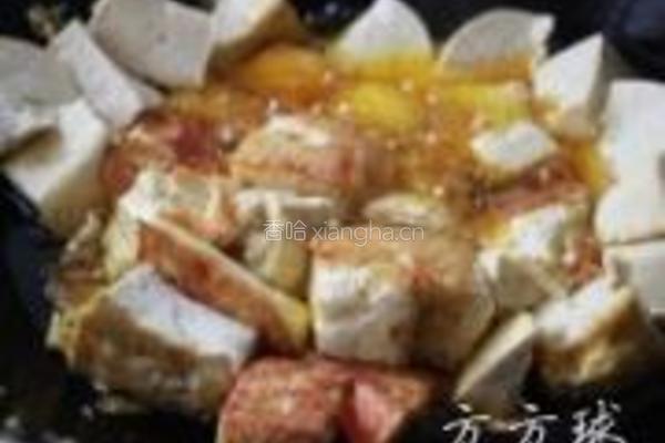 鱼籽烧豆腐的做法图解2