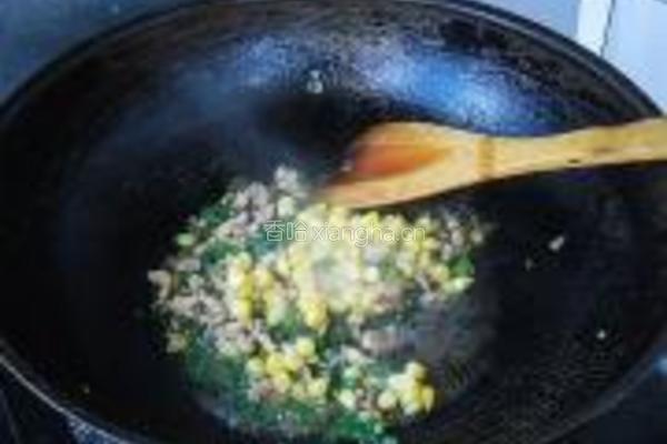 肉糜豇豆饭的做法图解5