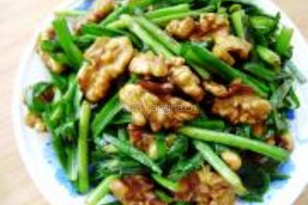 桃仁炒韭菜的做法图解6