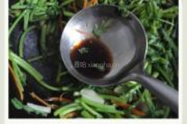 素炒茼蒿的做法图解6