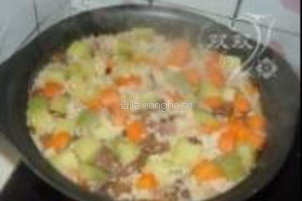 香肠豆豉焖饭的做法图解12