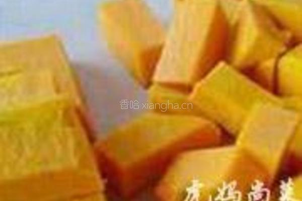 蚝油南瓜的做法图解1