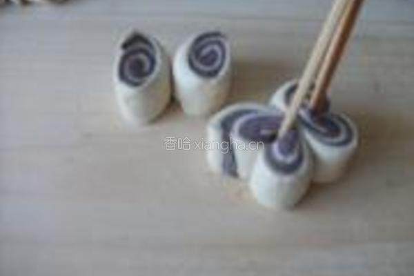 紫米面花卷的做法图解6