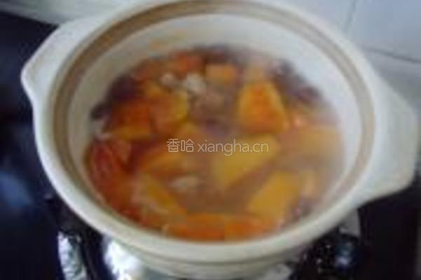 木瓜红枣花生饮的做法图解4