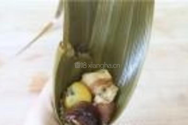板栗香菇肉粽的做法图解9