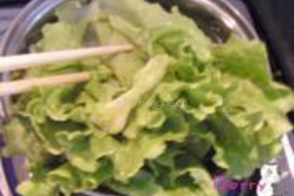 蒜香生菜的做法图解3