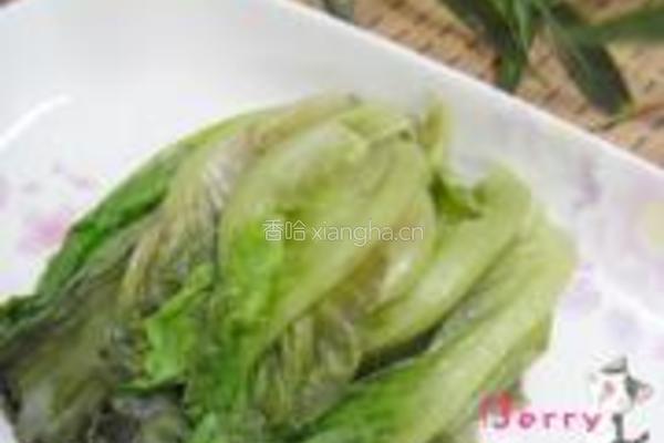 蒜香生菜的做法图解5