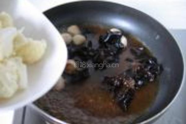 菜花烧鹌鹑蛋的做法图解8