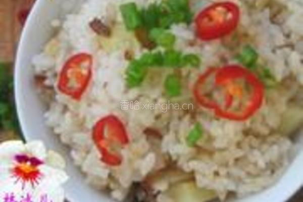 腊肉土豆焖饭的做法图解6