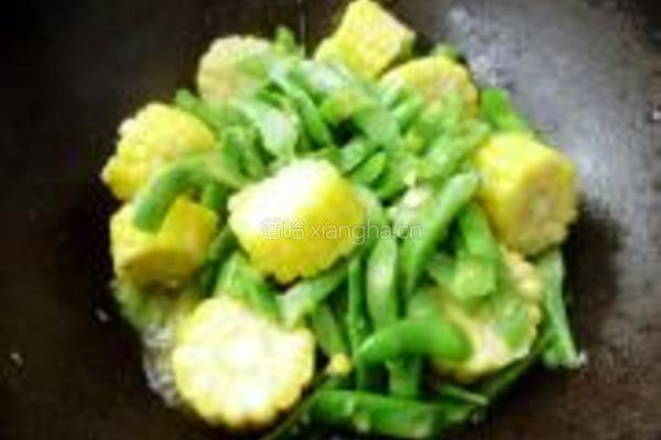 豆角烩玉米的做法图解5