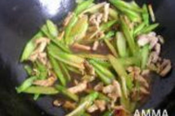 芦笋肉丝炒面的做法图解6