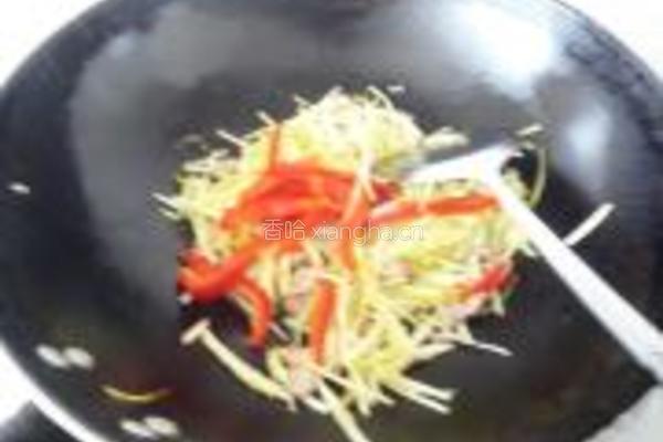 韭黄炒肉丝的做法图解7