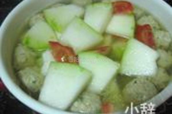 冬瓜番茄肉丸汤的做法图解9