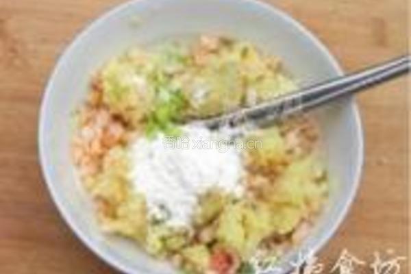 香煎土豆虾仁饼的做法图解8