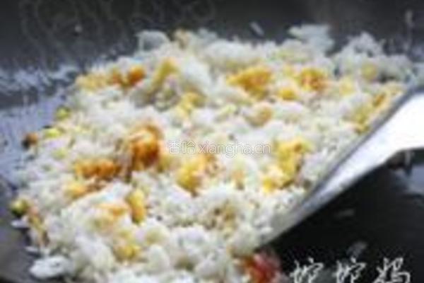 韩式辣白菜炒饭的做法图解4