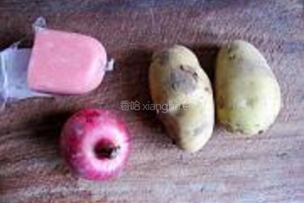 洋葱火腿土豆饼的做法图解1