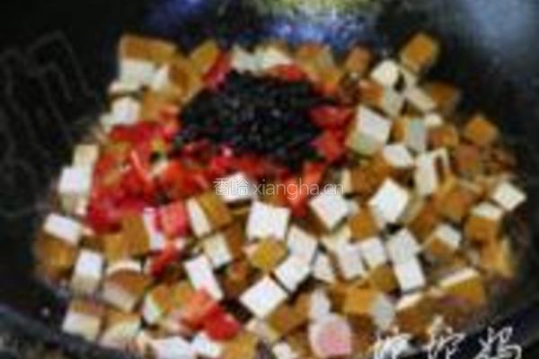 豆鼓烧香干的做法图解6