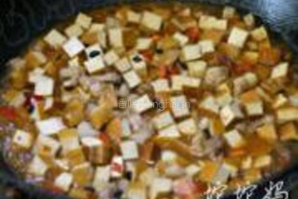 豆鼓烧香干的做法图解7