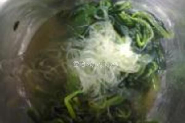 菠菜拌饭的做法图解4