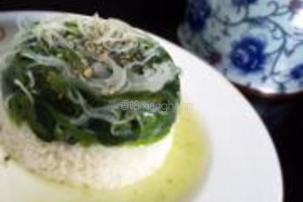 菠菜拌饭的做法图解6