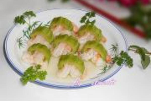 苦瓜如意虾的做法图解9