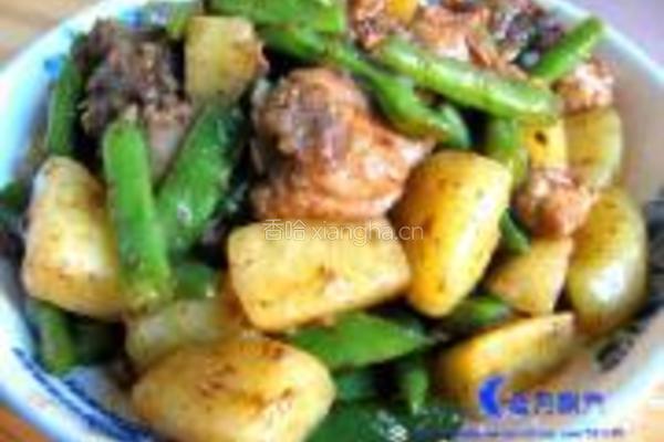 土豆四季豆烧鸡腿的做法图解11