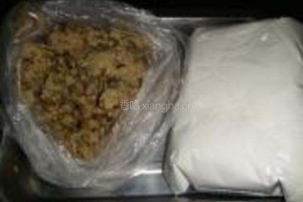 绿豆糍粑的做法图解1