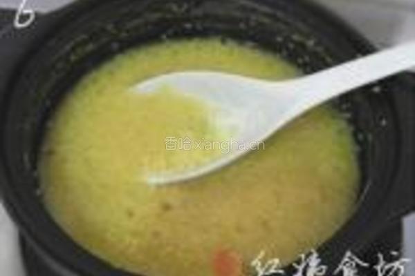 蛋黄小米粥的做法图解6