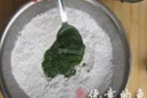 艾草青团的做法图解4