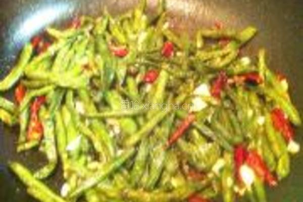 干煸芸豆的做法图解4