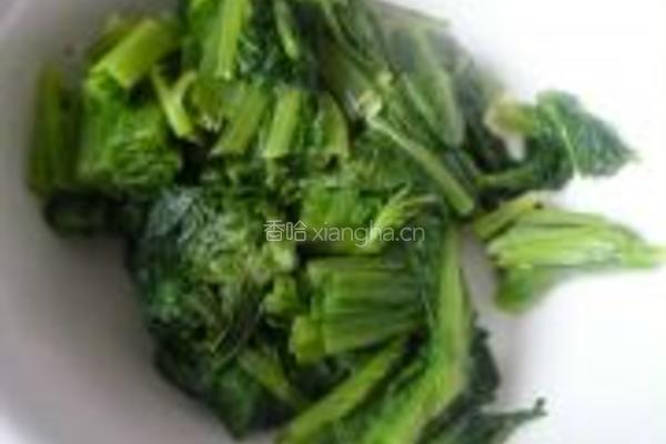 虾炒小白菜的做法图解2