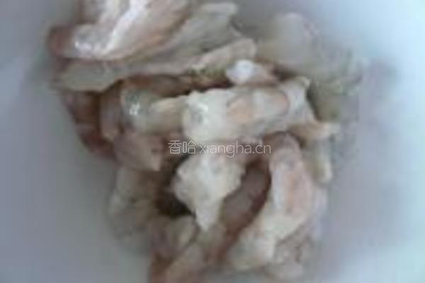 虾炒小白菜的做法图解3