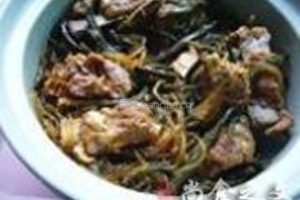 红烧排骨干豆角炖粉条的做法图解11