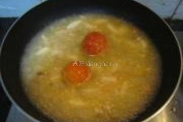 蟹肉年糕汤的做法图解9