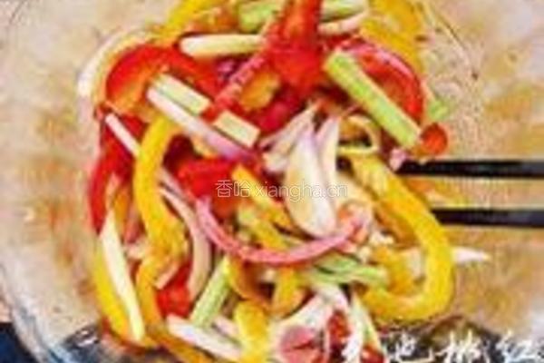 彩椒焗烤海鲈鱼的做法图解4