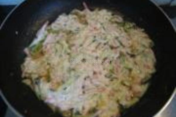 火腿黄瓜蛋饼的做法图解5