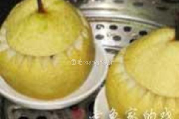 冰糖血燕雪梨盅的做法图解5