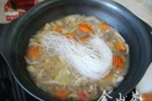 羊肉蘑菇粉丝煲的做法图解10