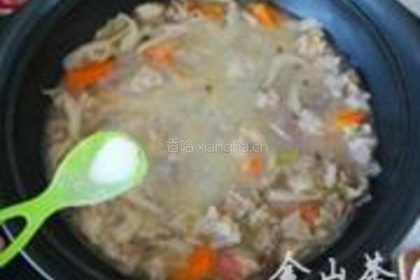 羊肉蘑菇粉丝煲的做法图解11