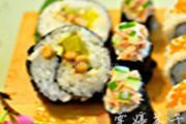红蟹籽鳗鱼寿司里卷的做法图解12