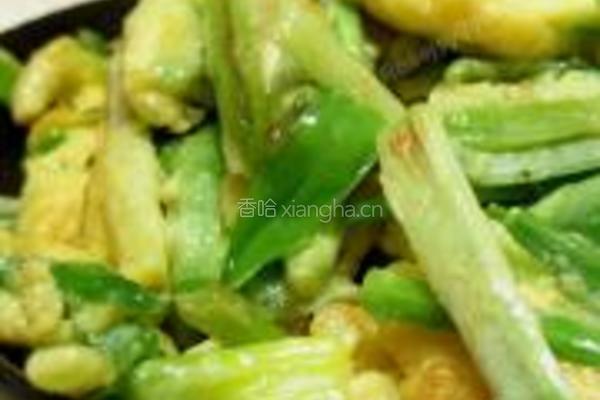 蒜苗炒蛋的做法图解4
