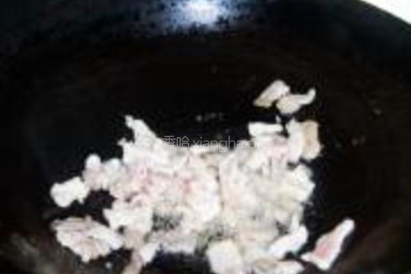 酱焖肉片扁豆的做法图解5