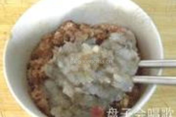虾仁肉末丝瓜盅的做法图解4