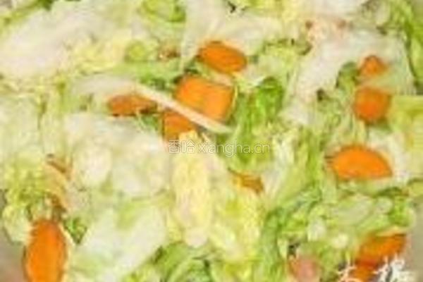 酸甜泡菜北极虾的做法图解2