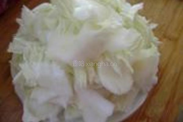 板栗炒白菜的做法图解3